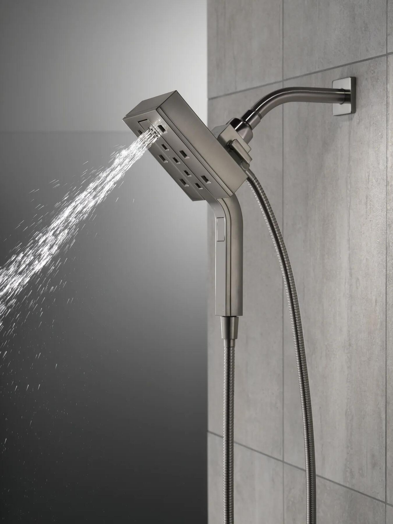 H<sub>2</sub>Okinetic&reg; In2ition&reg; 4-Setting Two-in-One Shower