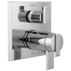 Angular Modern TempAssure&reg; 17T Series Valve Trim with 6-Setting Integrated Diverter
