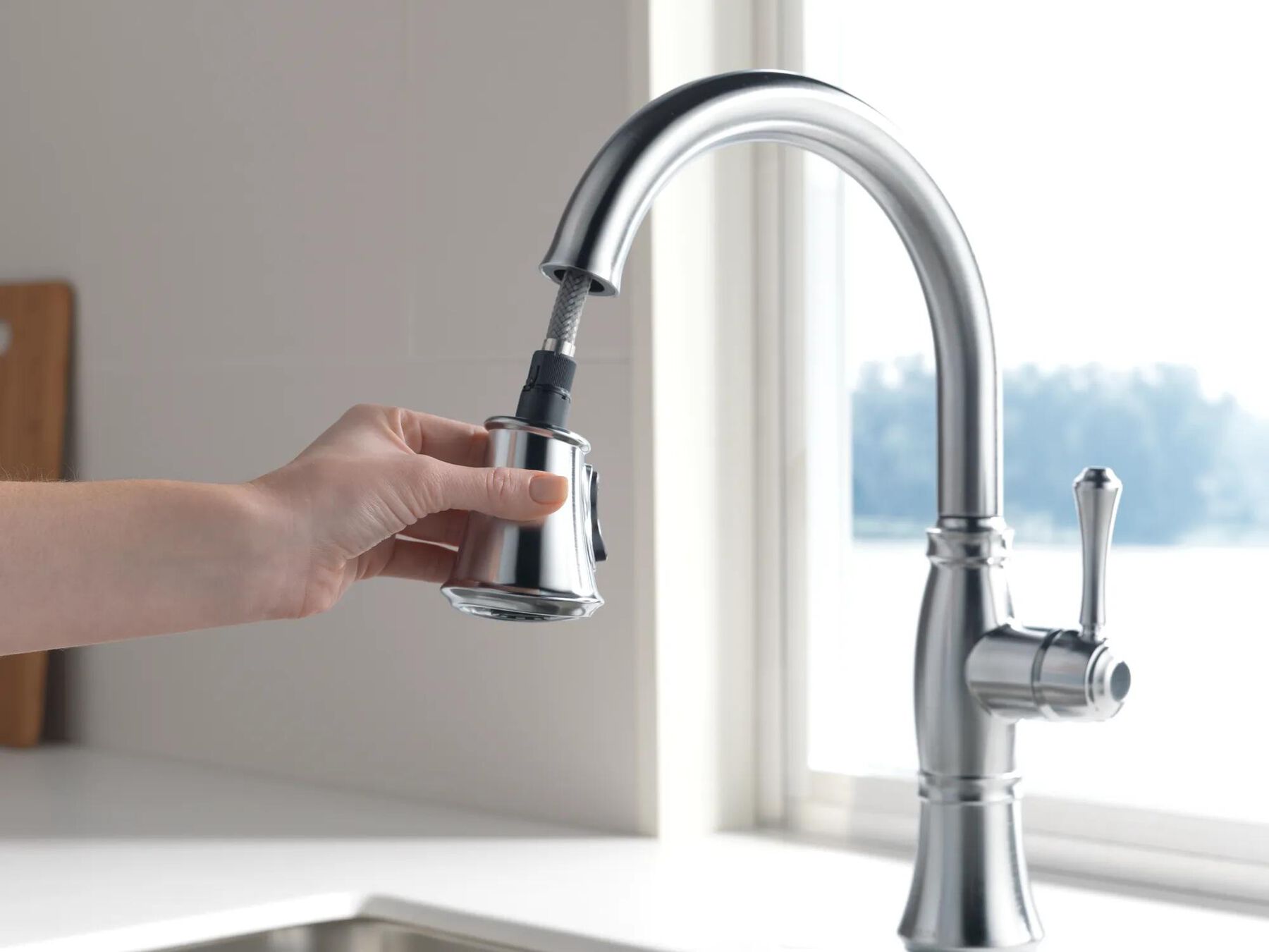 Single Handle Pull-Down Kitchen Faucet with ShieldSpray&reg; Technology (Recertified)