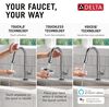 VoiceIQ&reg; Single Handle Pull-Down Faucet with Touch<sub>2</sub>O&reg; Technology
