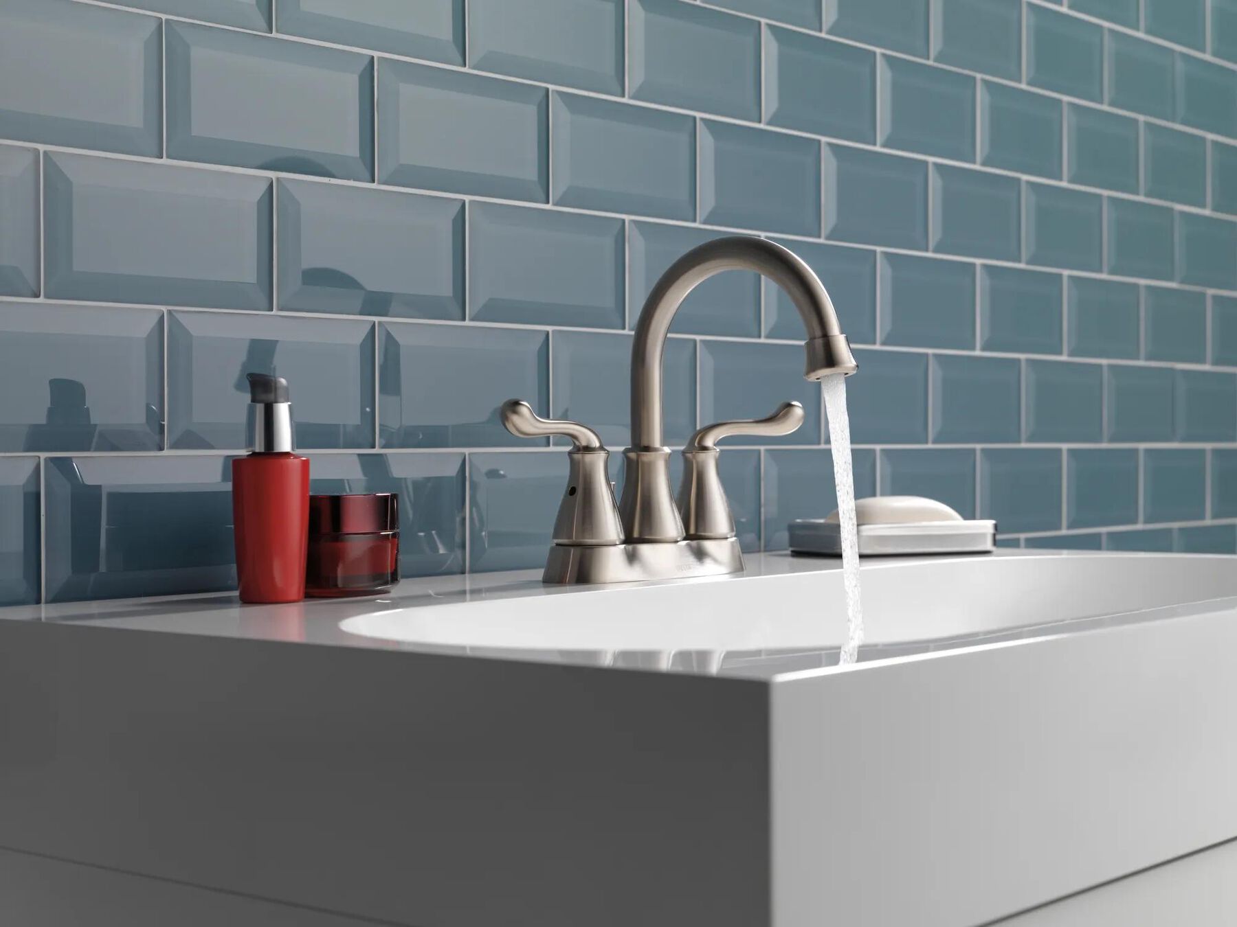 Two Handle Centerset Bathroom Faucet