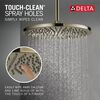 Single-Setting Metal Raincan Shower Head