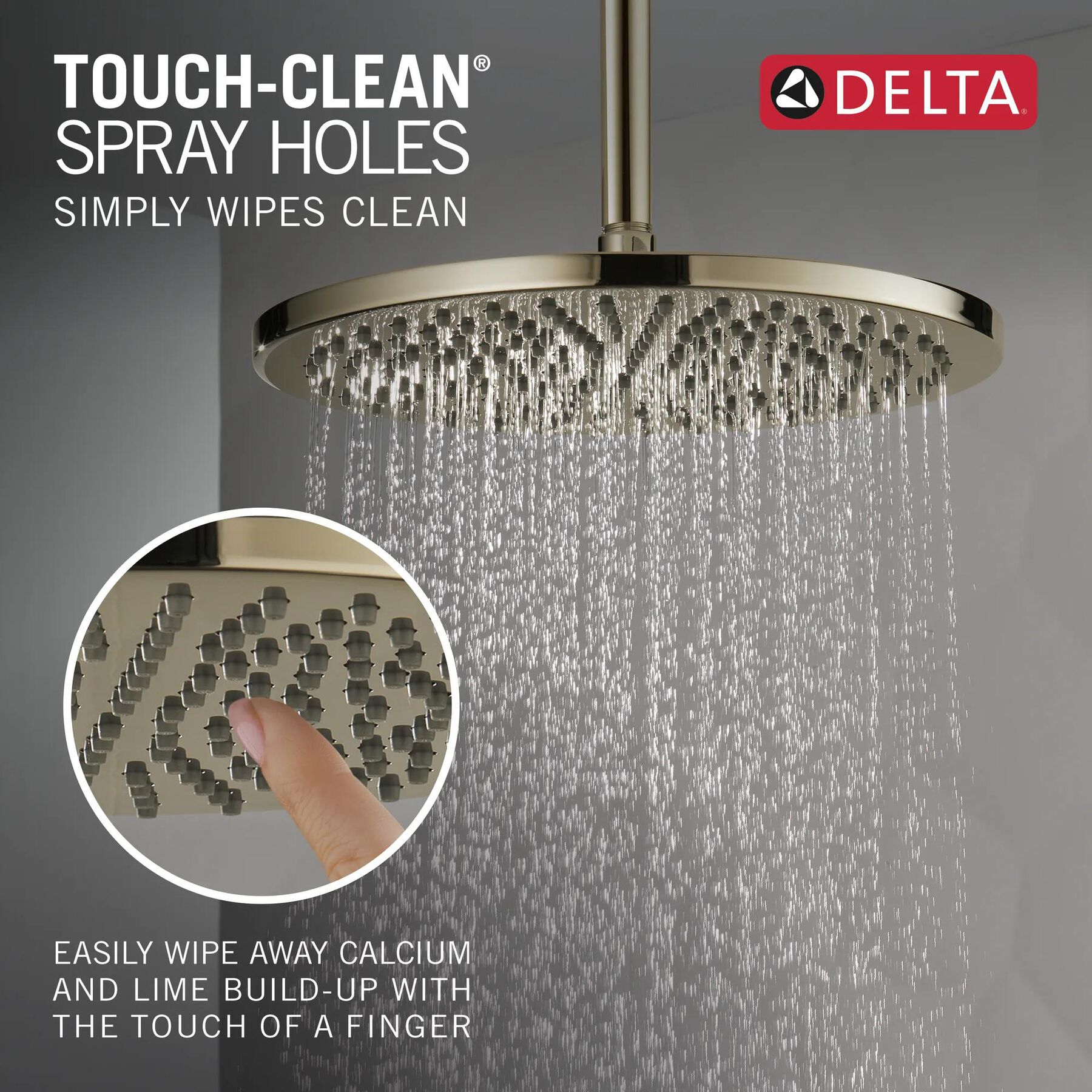 Single-Setting Metal Raincan Shower Head