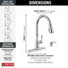 Pull-Down Kitchen Faucet w/Soap (Recertified)