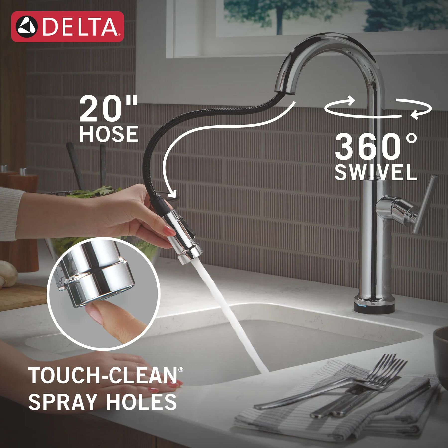 Touch2O&reg; Technology Bar / Prep Faucet with Touchless Technology