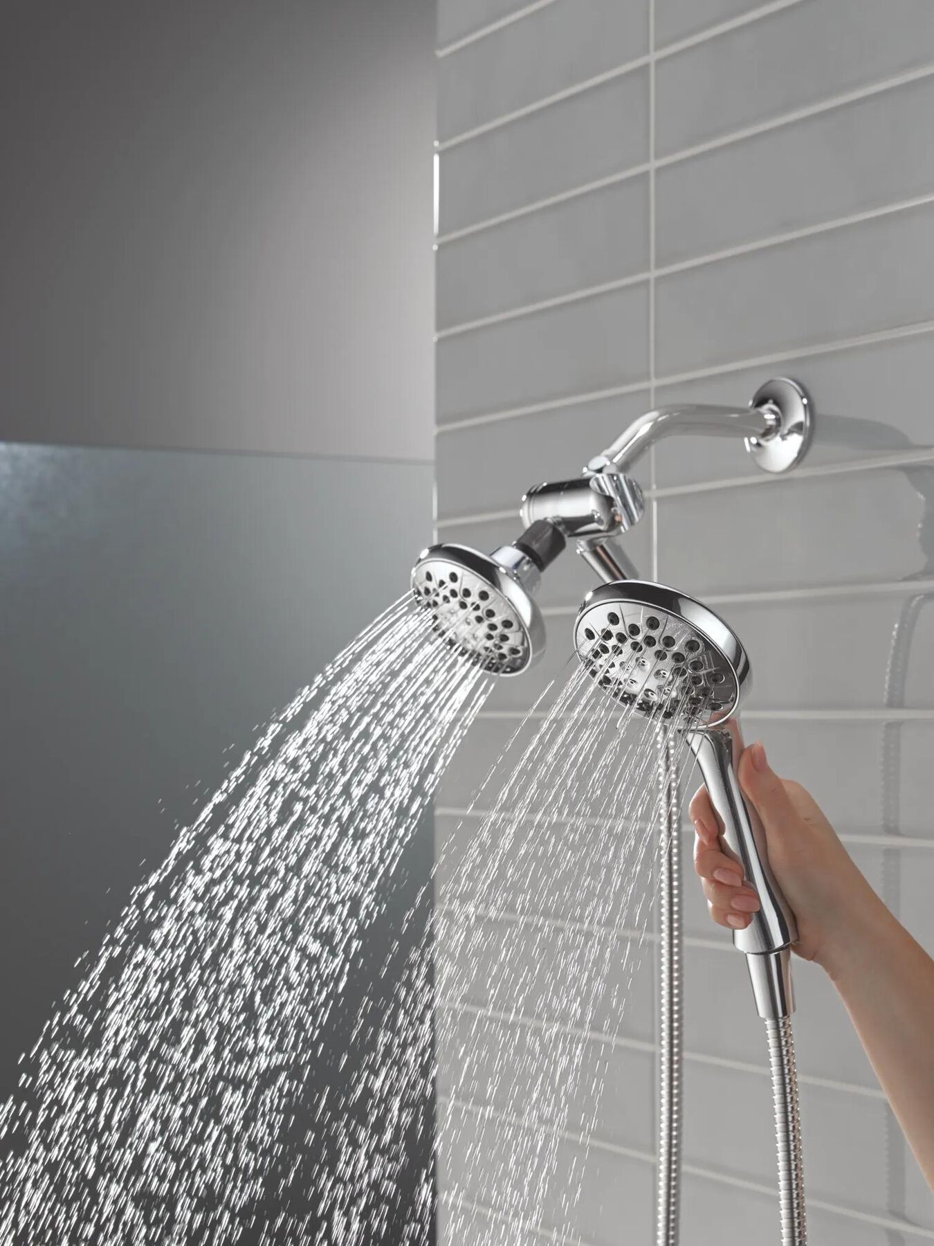 3-Setting Combination Shower in Chrome - 1.75 GPM