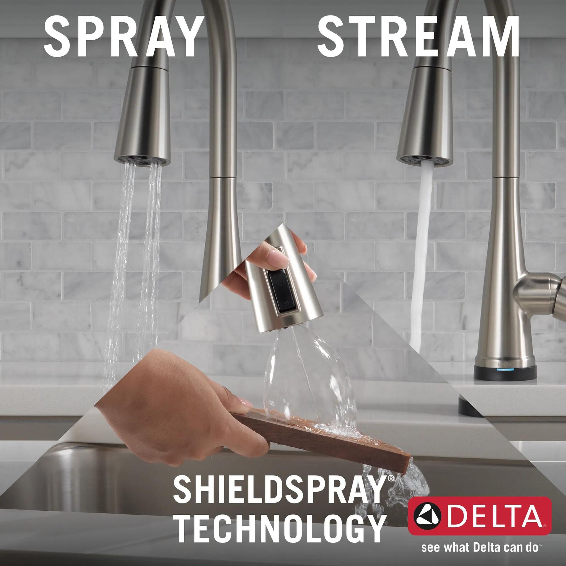 Touch<sub>2</sub>O&reg; Technology Pull-Down Kitchen w/Soap (Recertified)