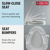 Toilet Single-Flush with Bidet Seat Bundle