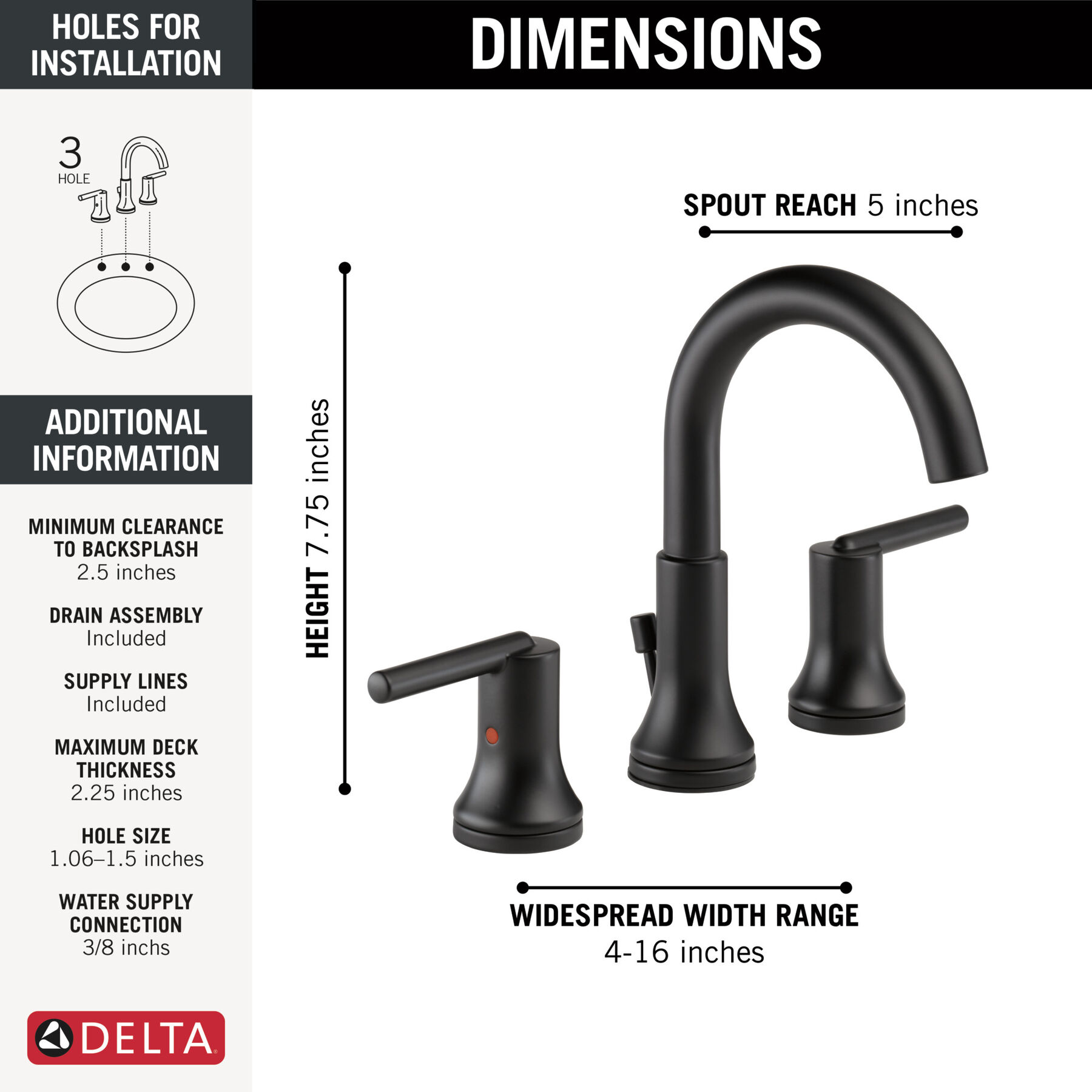 Widespread Lavatory Faucet with Shower Trim Bundle - 14 Series