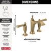 Two Handle Widespread Bathroom Faucet