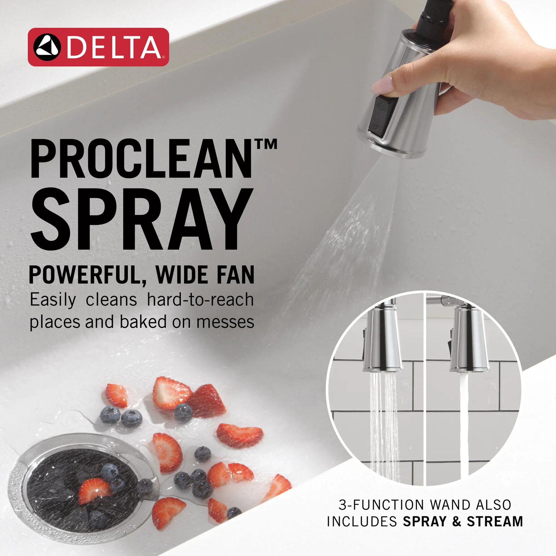 Touch2O&reg; Technology Kitchen Faucet with Touchless Technology