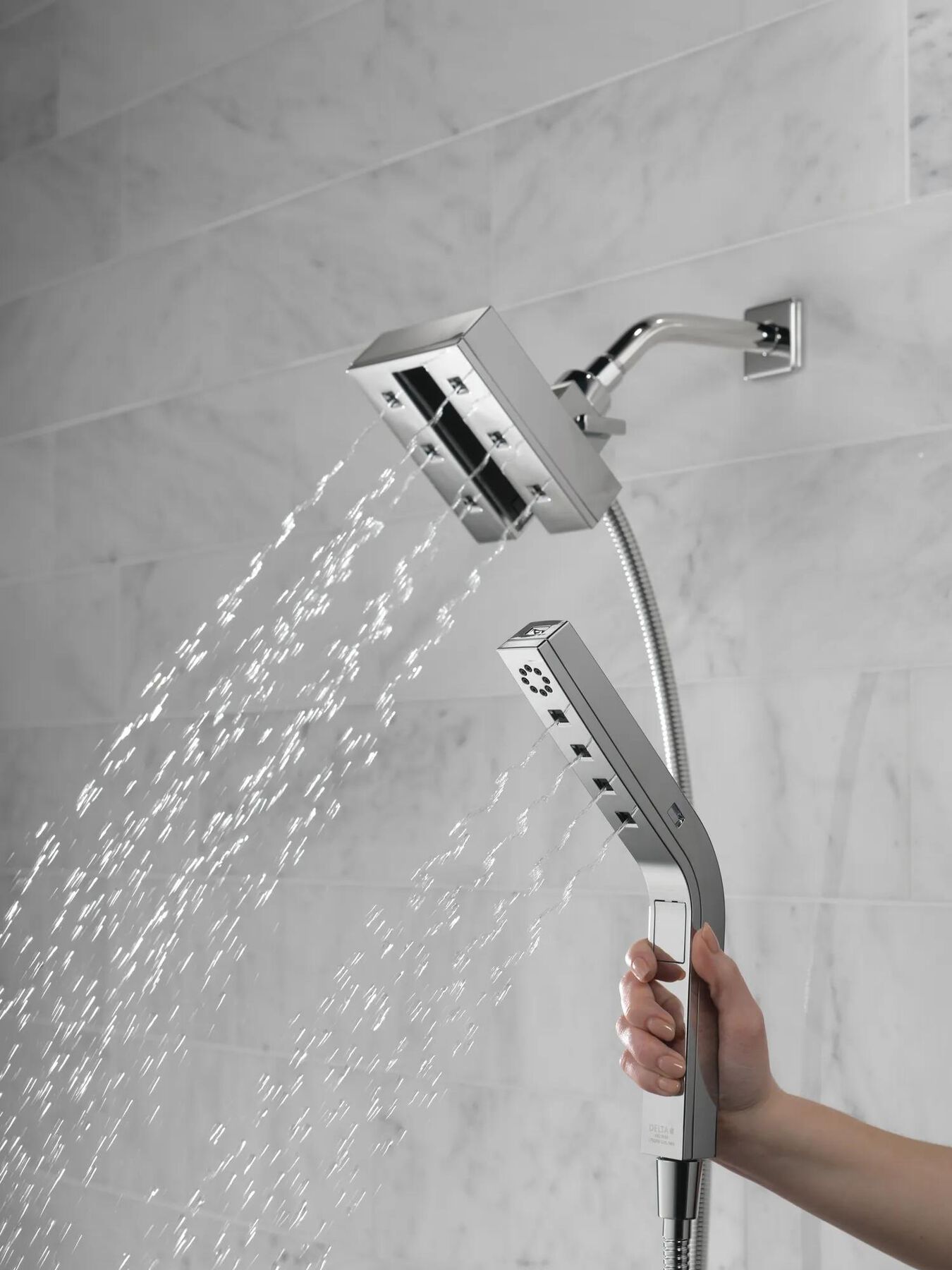 H<sub>2</sub>Okinetic&reg; In2ition&reg; 4-Setting Two-in-One Shower (Recertified)