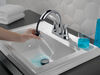 Two Handle Centerset Pull-Down Bathroom Faucet