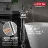 Single Handle Floor Mount Tub Filler Trim with Hand Shower (Recertified)