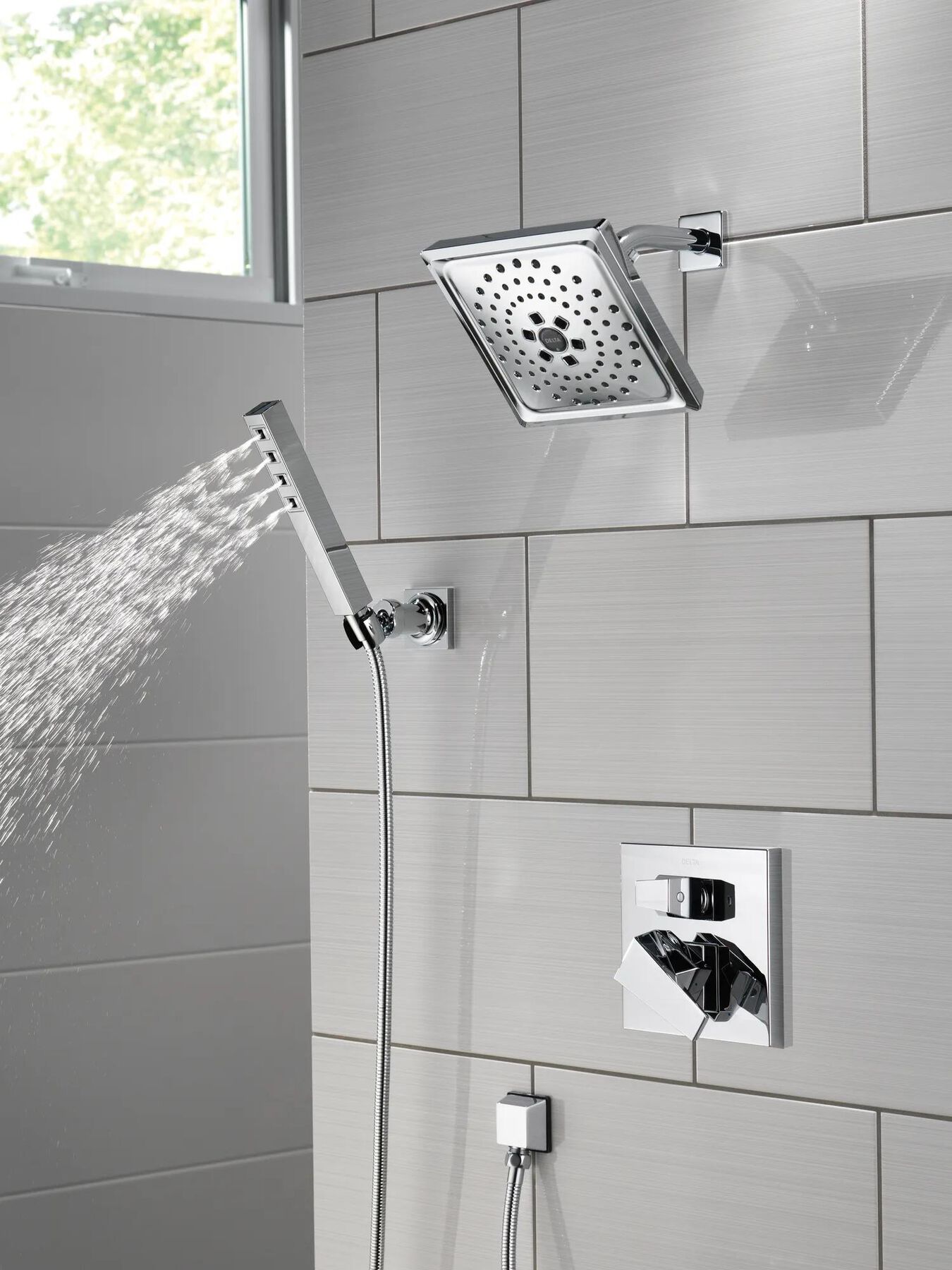 H<sub>2</sub>Okinetic&reg; 3-Setting Raincan Shower Head