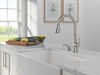 Single Handle Pull-Down Kitchen Faucet with Soap Dispenser and ShieldSpray Technology