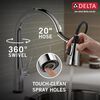 Single Handle Pull-Down Kitchen Faucet with Touch<sub>2</sub>O&reg; Technology Technology (Recertified)