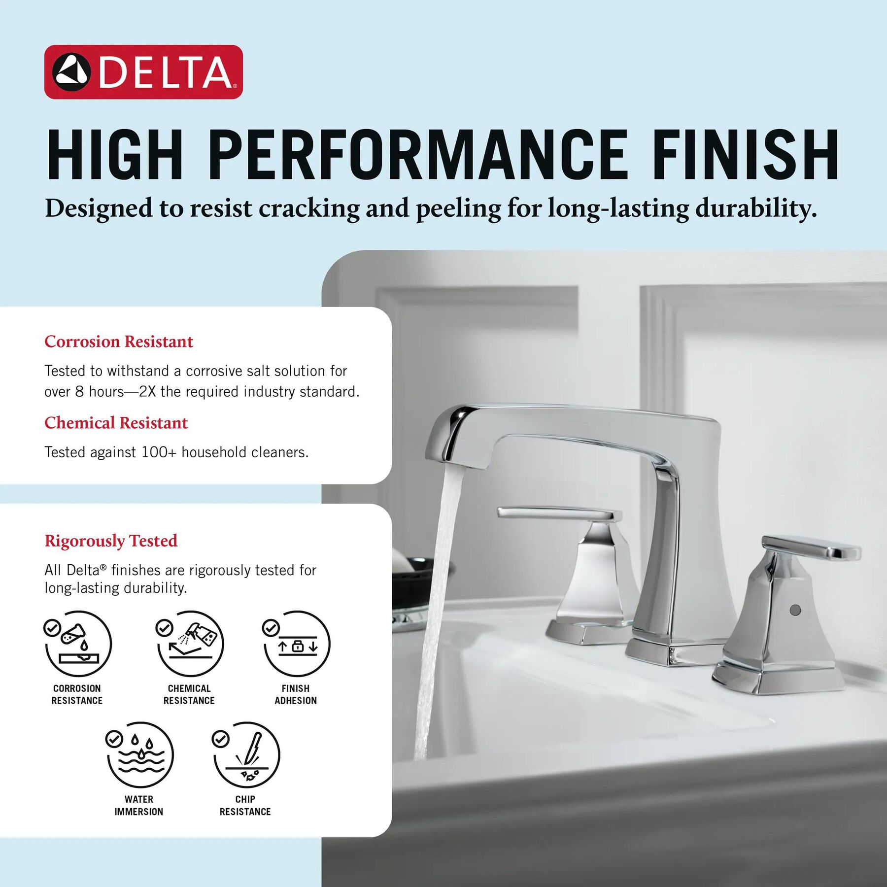 Two Handle Widespread Bathroom Faucet