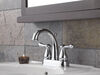 Two Handle Centerset Bathroom Faucet - Metal Pop-Up