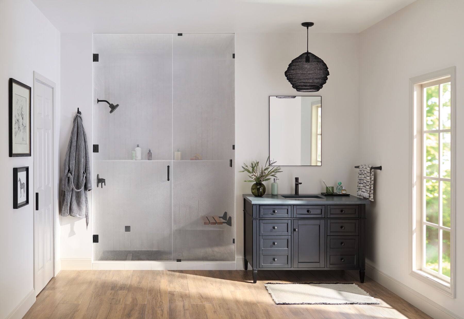Tilt-Up Shower Seat