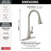 Single Handle Pull-Down Kitchen Faucet with ShieldSpray Technology