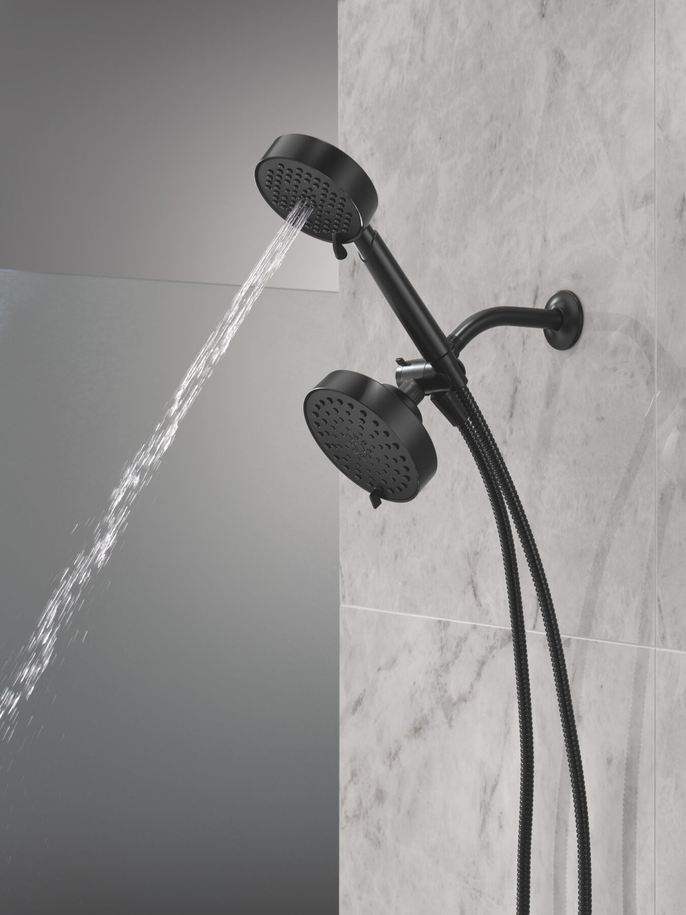 5-Setting Two-in-One Combination Shower with Additional Mount