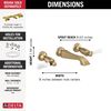Two Handle Wall Mount Bathroom Faucet Trim Only