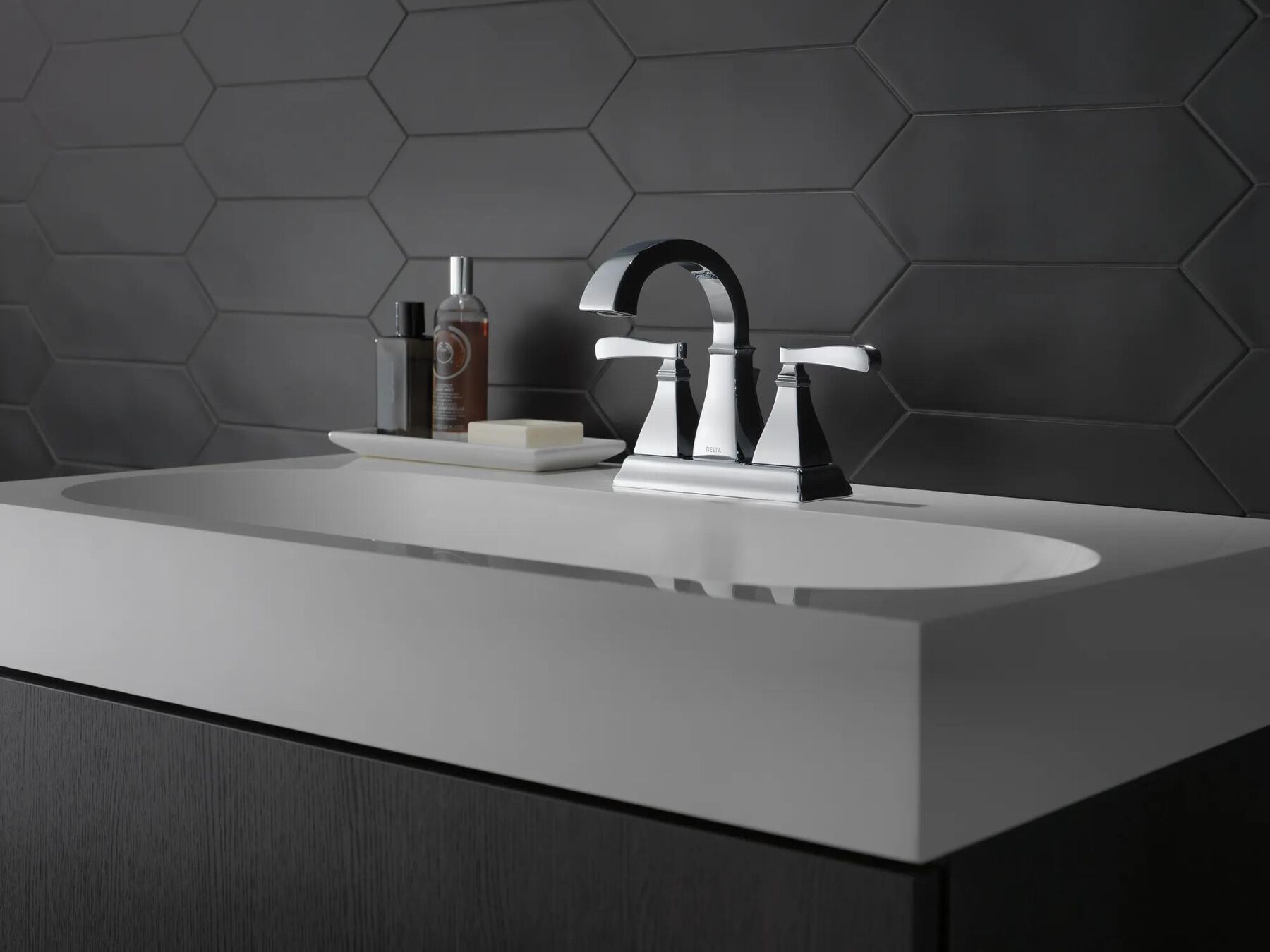 Two Handle Centerset Bathroom Faucet