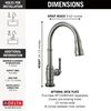 Touch<sub>2</sub>O&reg; Technology Kitchen Faucet with Touchless Technology