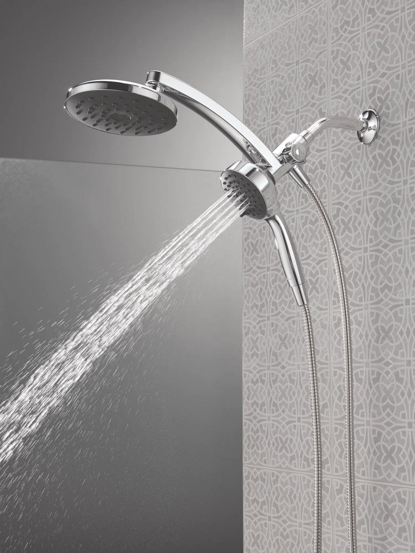 PivotPro&trade; 3-in-1 Combination Shower with TouchClean&reg; Spray Face