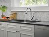 Single Handle Pull-Down Kitchen Faucet with Soap Dispenser