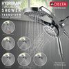 HydroRain&reg; 4-Setting Two-in-One Shower Head (Recertified)