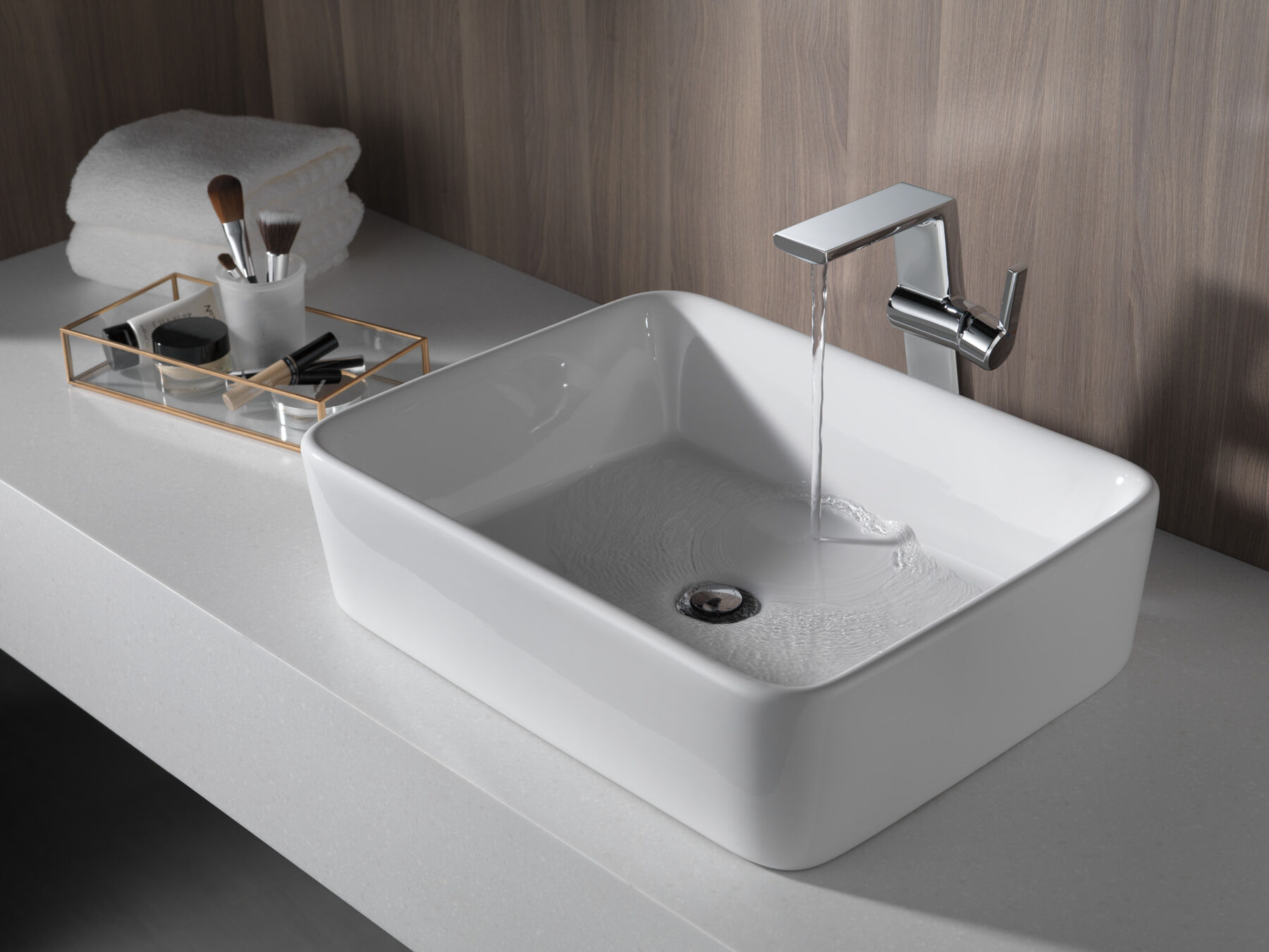 Single Handle Vessel Bathroom Faucet