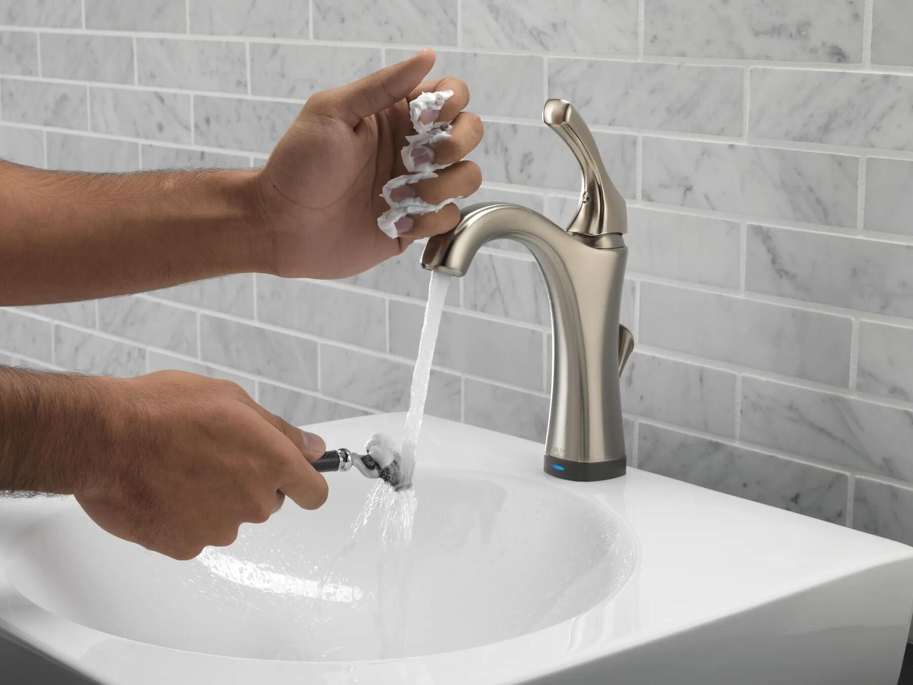 Single Handle Bathroom Faucet with Touch<sub>2</sub>O.xt&reg; Technology