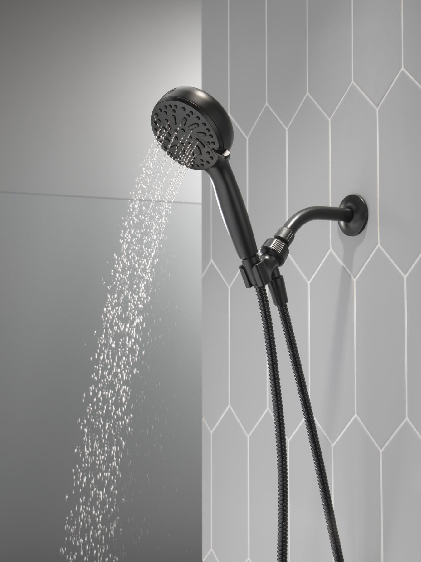 6-Setting Hand Shower with Cleaning Spray