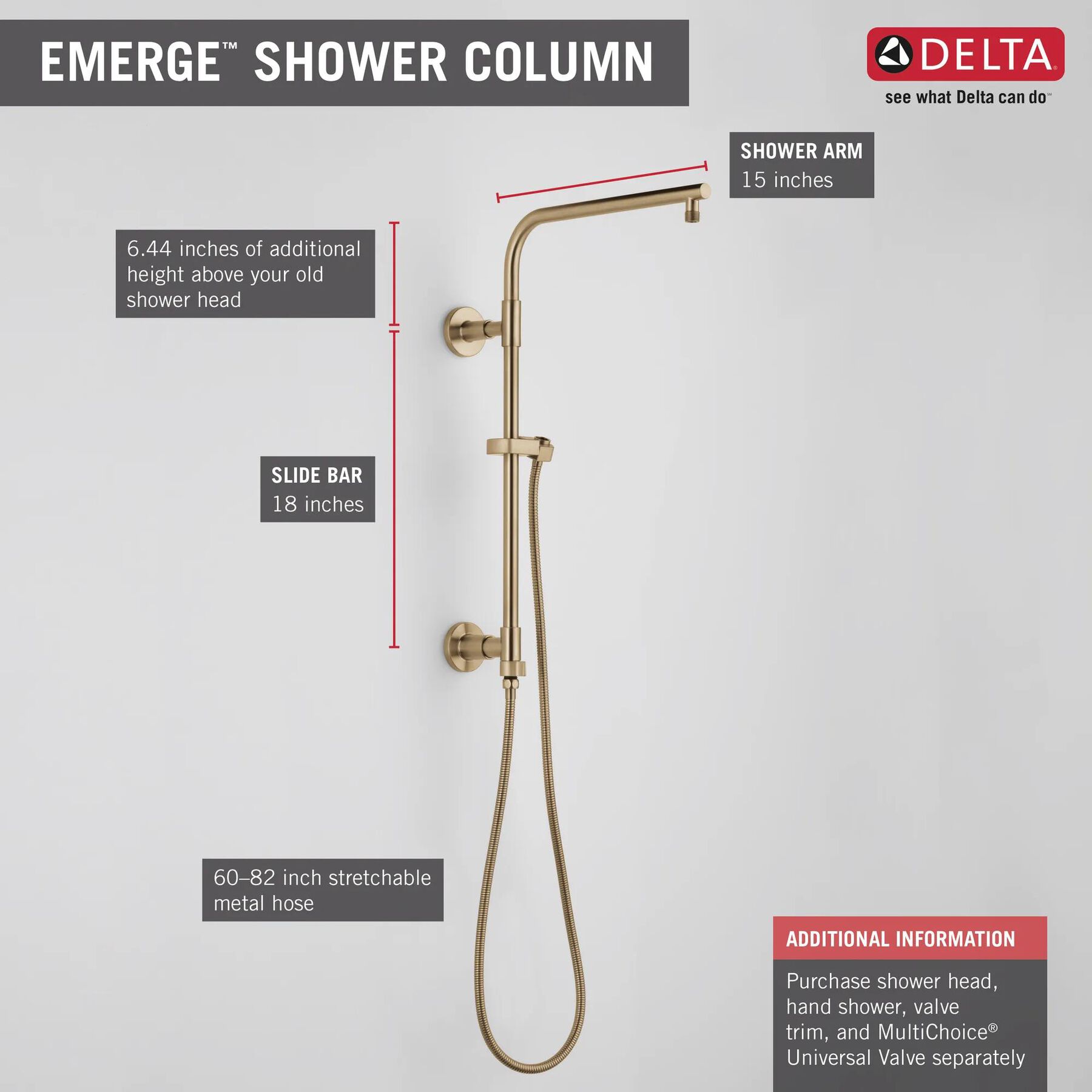 Shower Column 18" Round