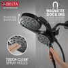 HydroRain&reg; 4-Setting Two-in-One Shower Head (Recertified)