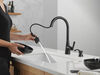 Single Handle Pull-Down Kitchen Faucet with Soap Dispenser and ShieldSpray&reg; Technology