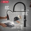 Single Handle Pull-Down Spring Kitchen Faucet