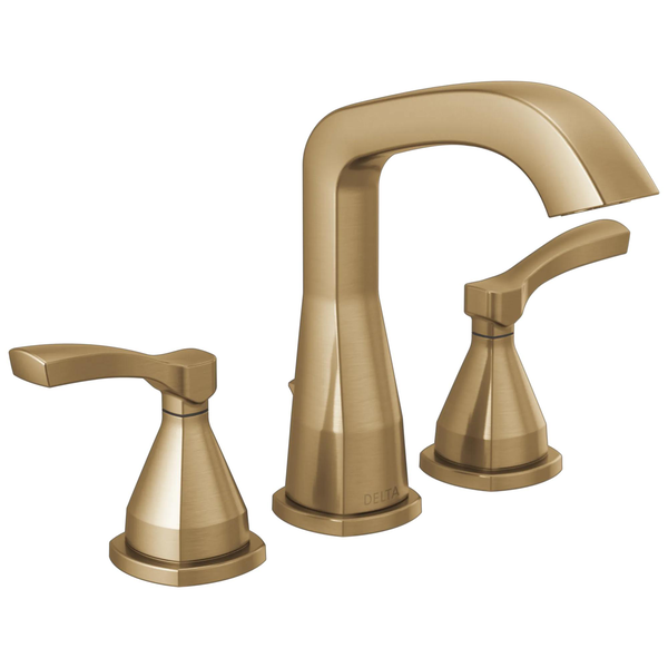 Two Handle Widespread Bathroom Faucet in Lumicoat® Champagne