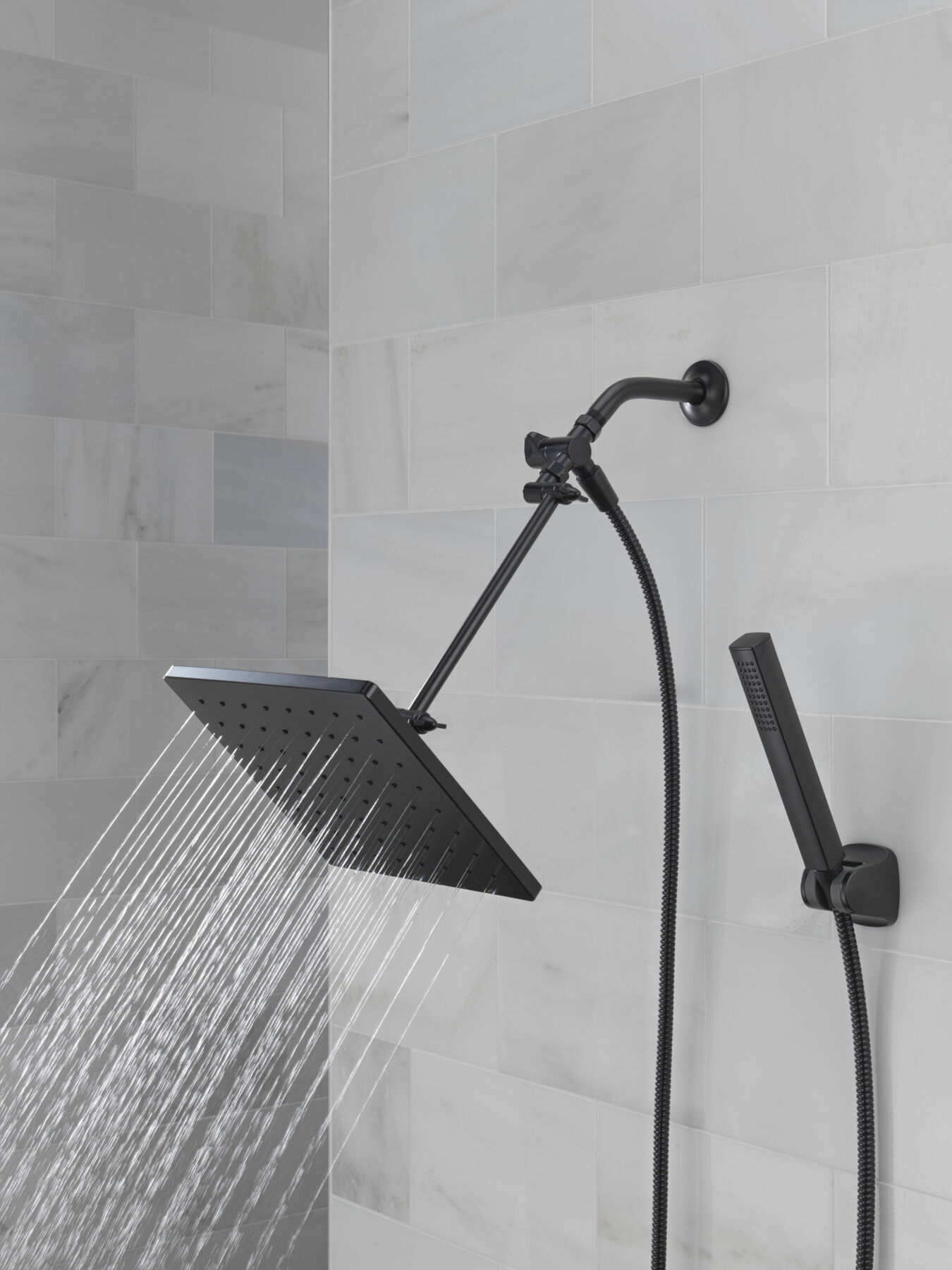 10 inch Raincan Shower Head & Hand Held Combo with Adjustable Extension Arm