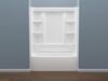 60x30 Alcove Bathtub with Wall Set Bundle - Right Drain