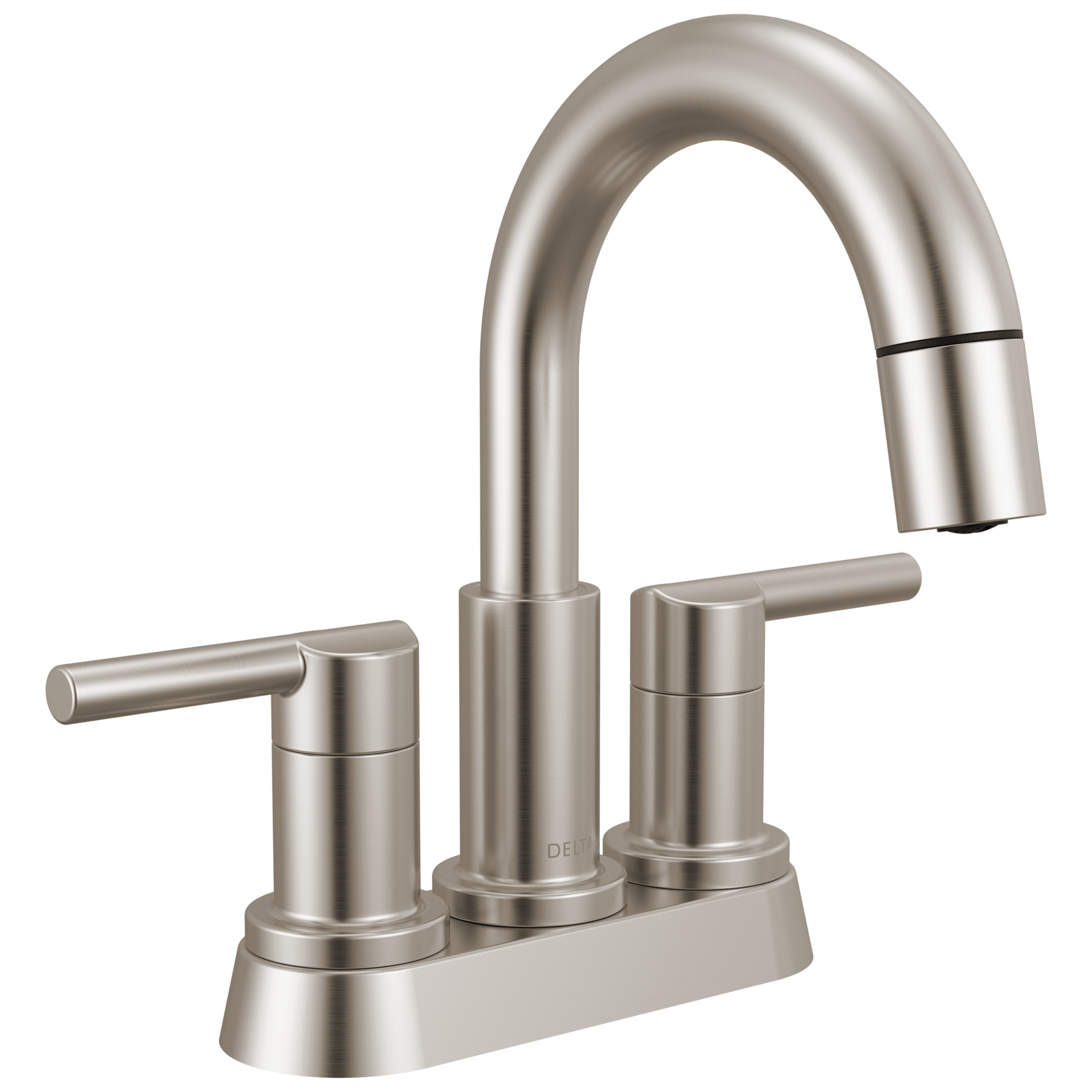 Two Handle Centerset Pull-Down Bathroom Faucet