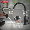 Single Handle Pull-Down Kitchen Faucet with Soap Dispenser and ShieldSpray Technology