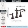 Two Handle Widespread Bathroom Faucet
