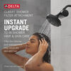 Standard Shower Filter with 6-Setting Showerhead and Mount Bundle