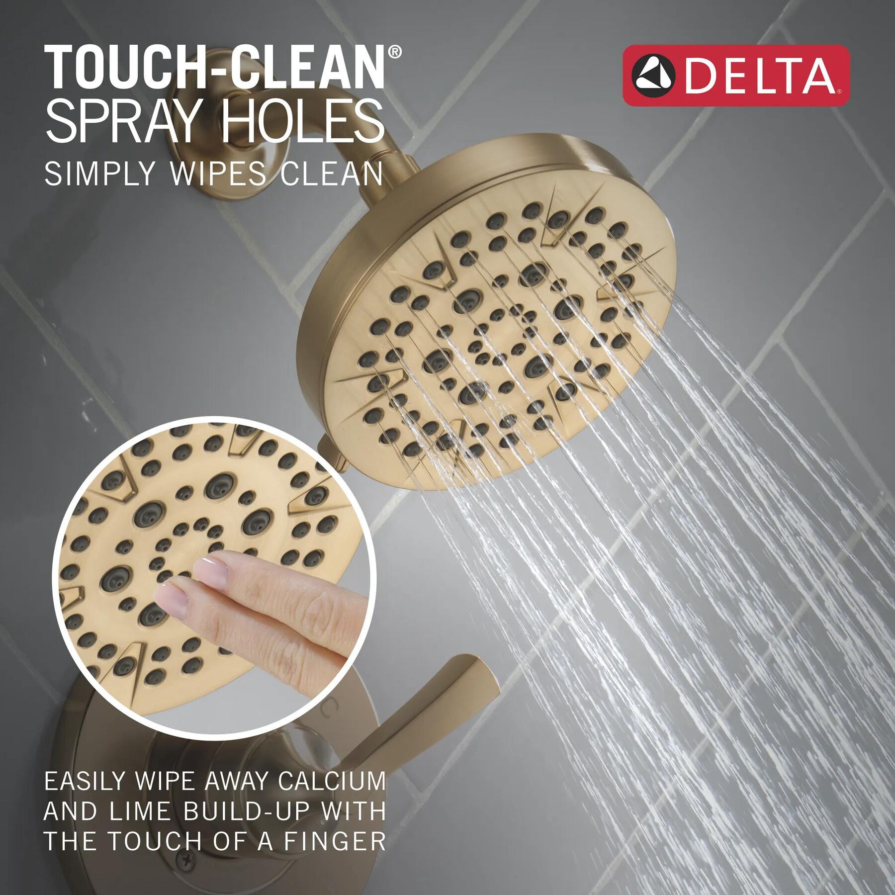 Widespread Lavatory Faucet with 14 Series Tub Shower Trim and Rough Bundle