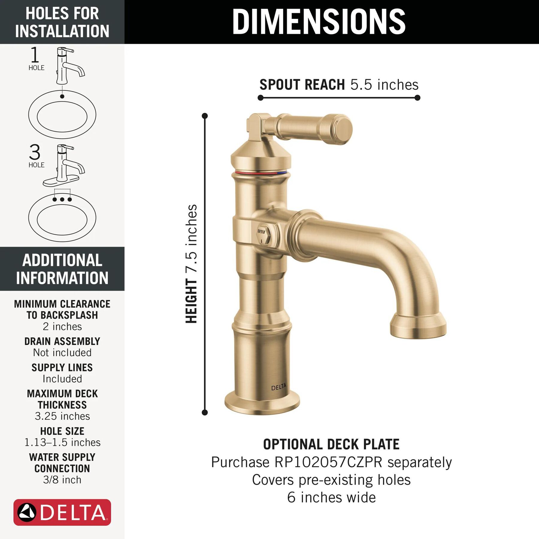 Single Handle Bathroom Faucet