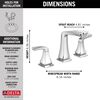 Two Handle Widespread Bathroom Faucet (Recertified)