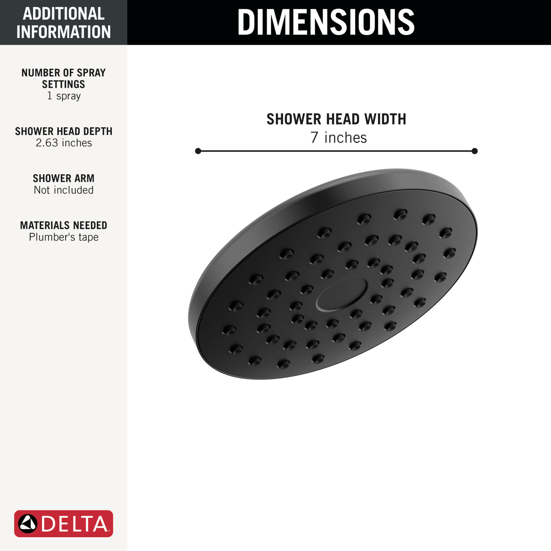 PivotPro&trade; Raincan Shower Head